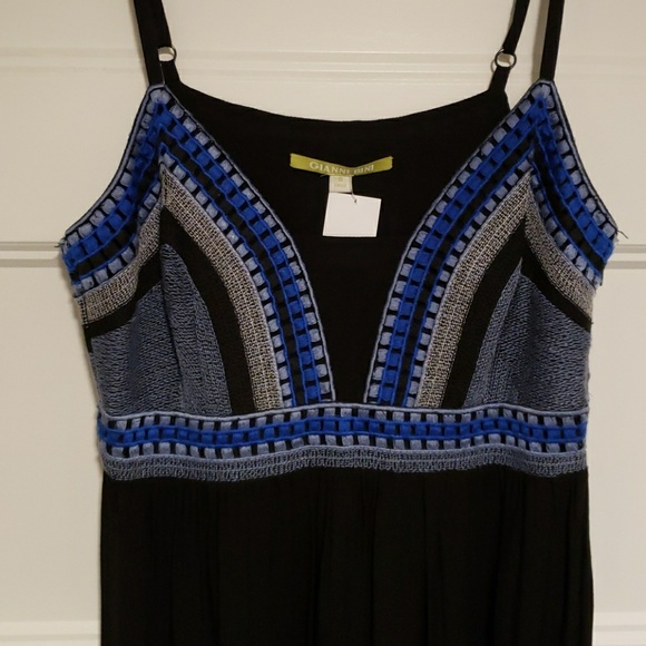 Gianni Bini Dresses & Skirts - Gianni Bini Black Blue Ember Maxi Dress